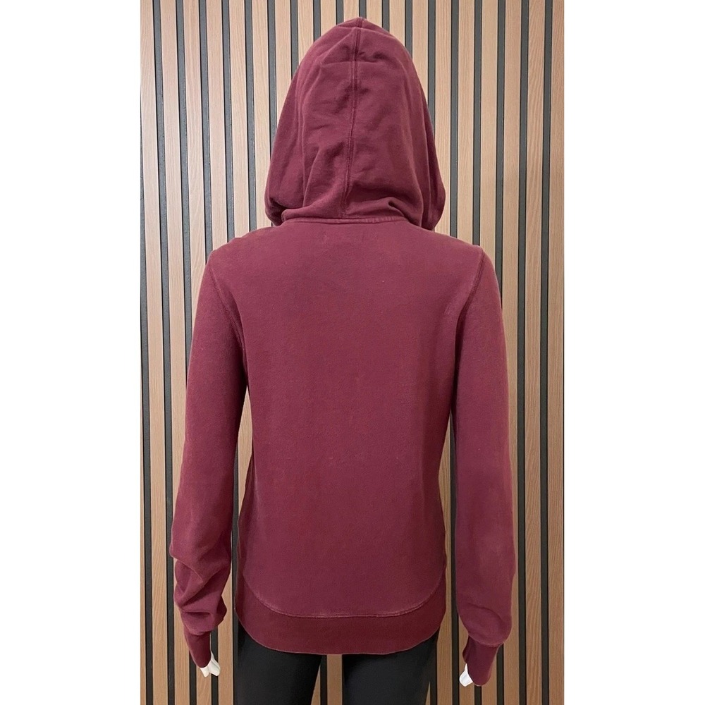 Lucky Brand Women's S Red Hoodie Cotton Full Zip Y2k Vintage Embroiderd Aztec - Picture 3 of 10